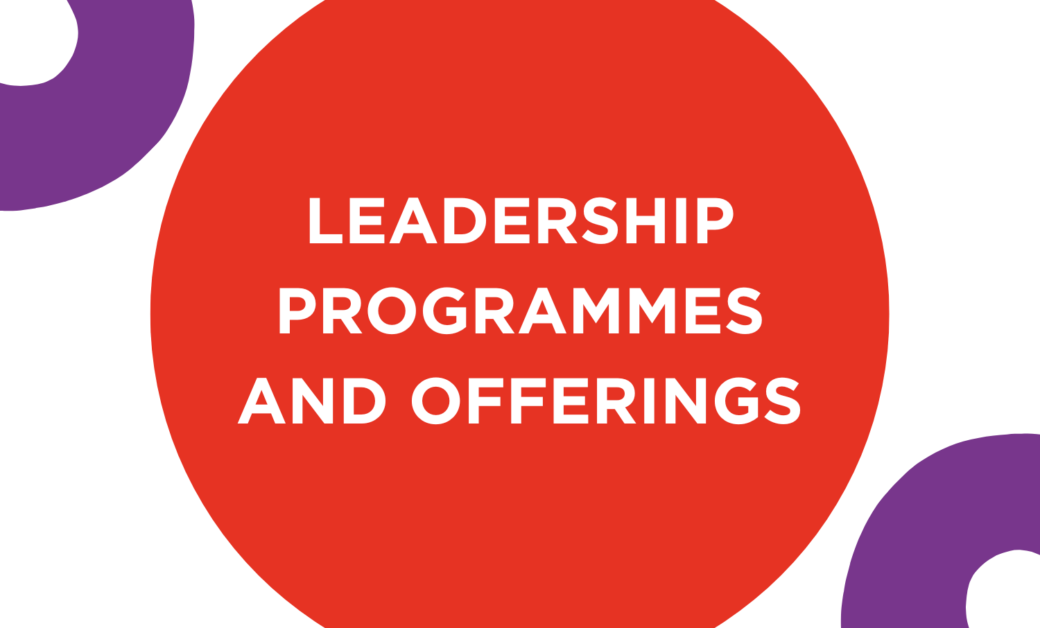 Leadership Programmes and Offers