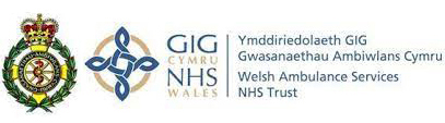 Welsh Ambulance Services Trust with NHS Wales Logo