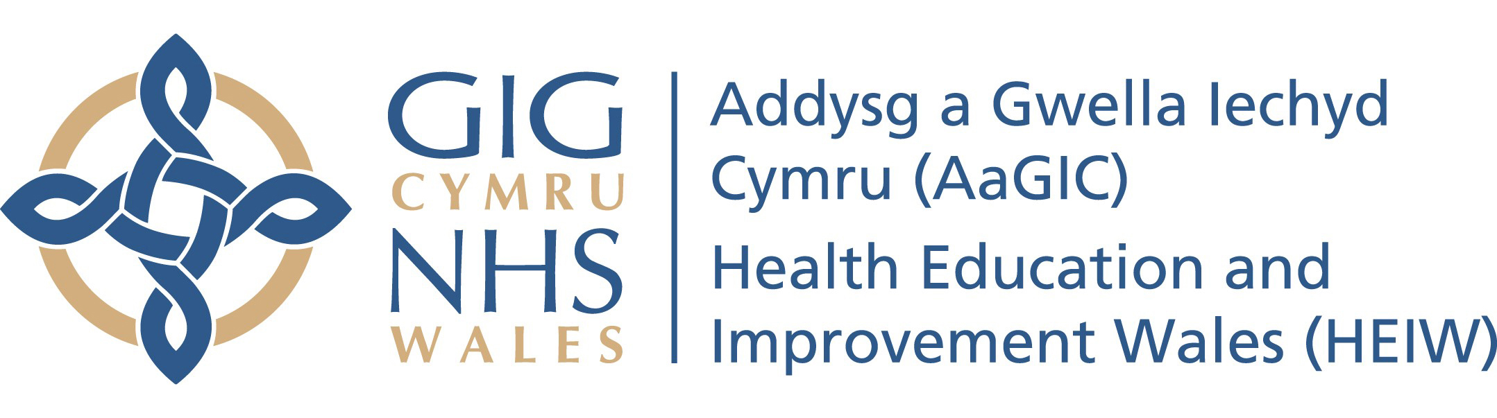Health Education and Improvement with NHS Wales Logo