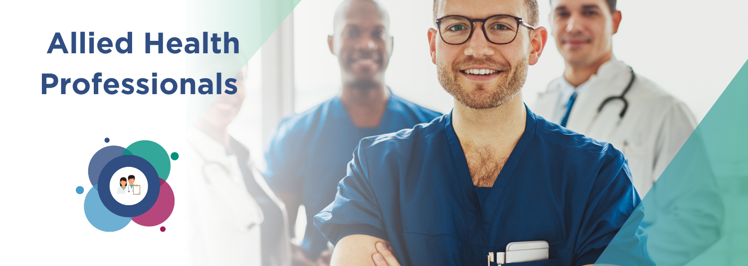 image banner with four professions in uniform