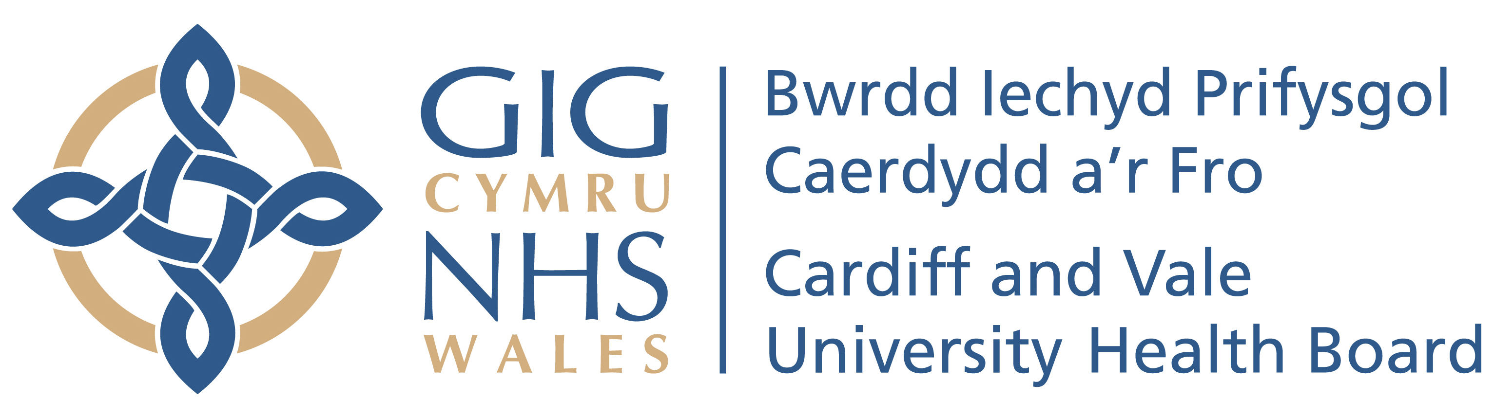 Cardiff and Vale University Health Board with NHS Wales Logo