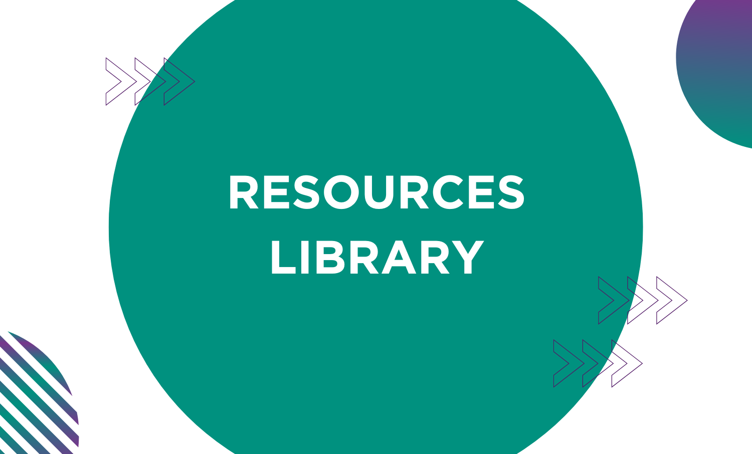 Resources Library inside purple circle
