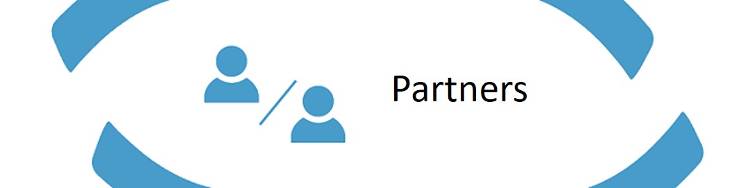 Partners with a logo of two people