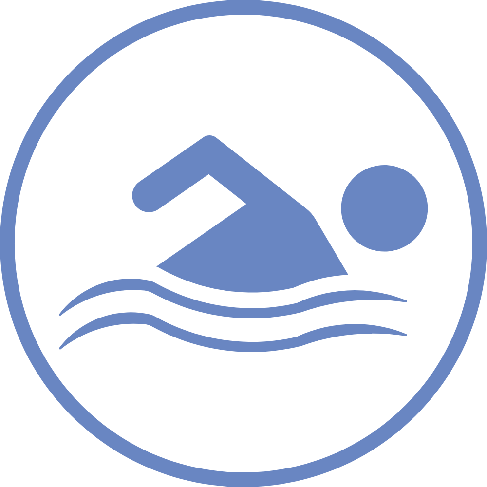 Person Swimming inside circle