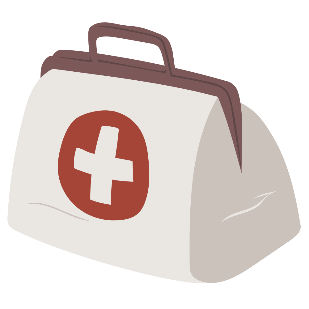first aid kit bag icon