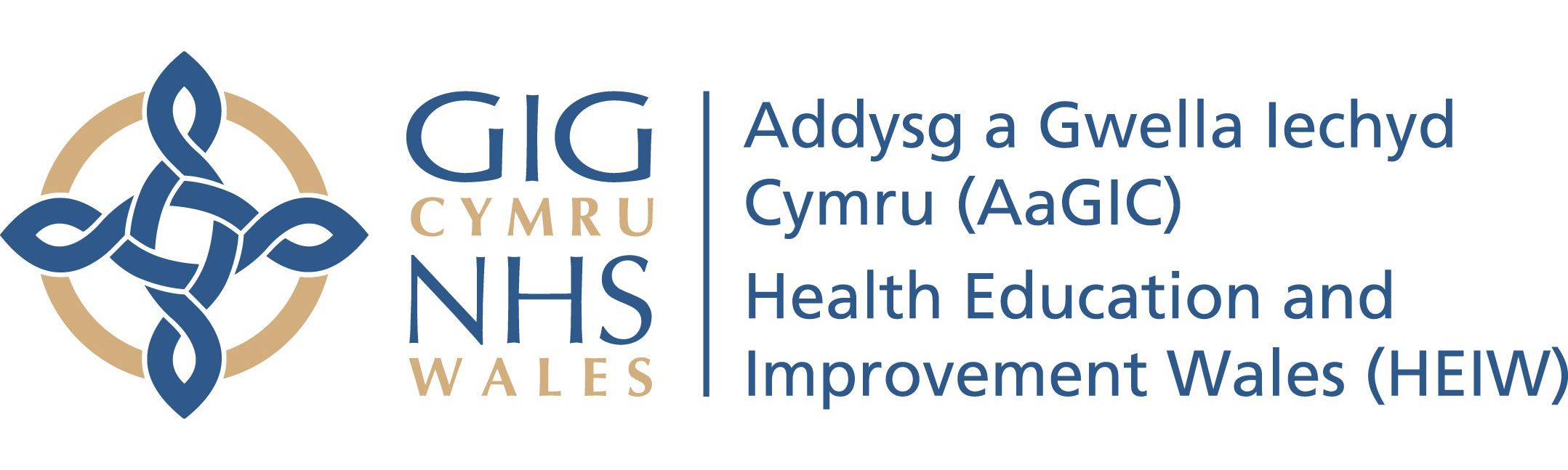 Health Education and Improvement with NHS Wales Logo