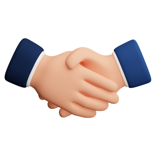 3d illustration of handshake